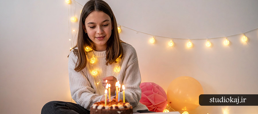 ایده عکاسی تولد در خانه